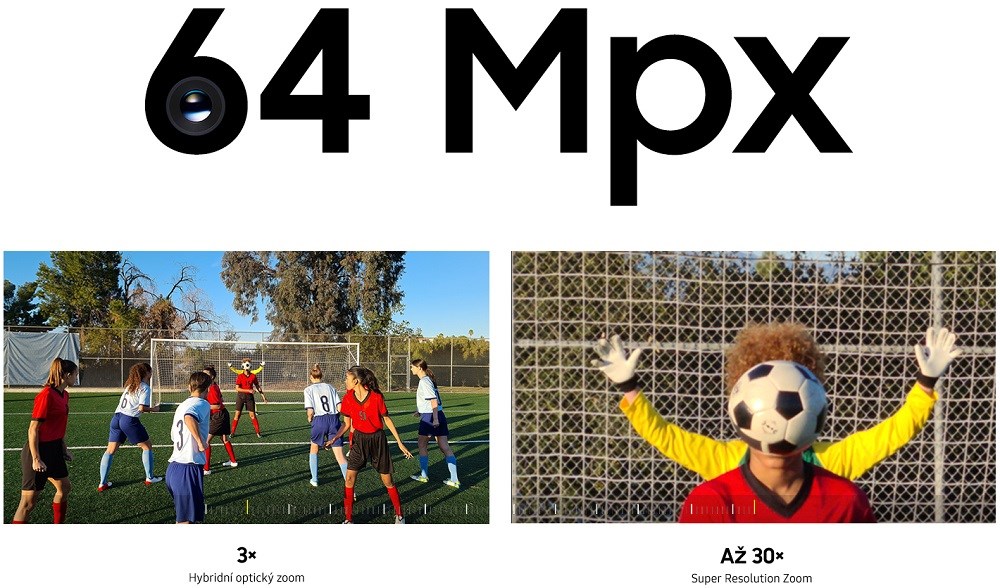 Samsung Galaxy S20+ fotoaparát